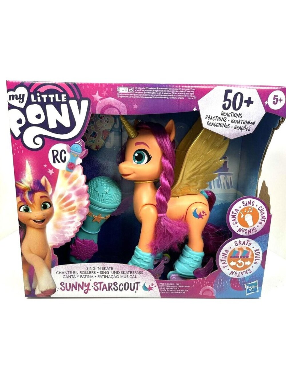 My Little Pony Interactive Sunny Starscout Sings Chants Skates RC Microphone